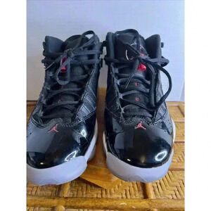Nike Air Jordan 323419-064 Jordan 6 Rings'Black Gym Red' Size‎ 7y